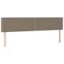Headboards 2 units taupe gray fabric 80x5x78/88 cm by , Headboards and footboards - Ref: Foro24-345948, Price: 54,97 €, Disco...