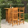 Juego muebles de bar para jardín 3 pzas madera maciza de acacia de , Conjuntos de jardín - Ref: Foro24-3115998, Precio: 315,9...