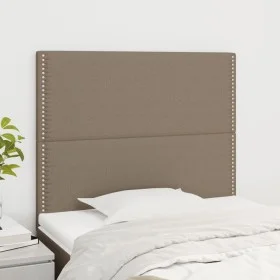 Headboards 2 units of taupe gray fabric 100x5x78/88 cm by , Headboards and footboards - Ref: Foro24-3116186, Price: 49,34 €, ...