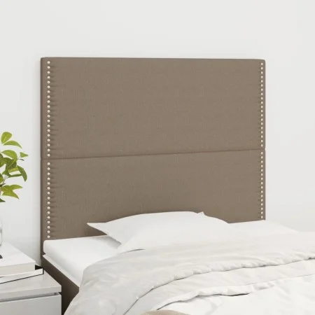 Headboards 2 units of taupe gray fabric 100x5x78/88 cm by , Headboards and footboards - Ref: Foro24-3116186, Price: 49,34 €, ...
