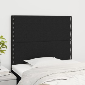 Cabeceros 2 unidades de tela negro 100x5x78/88 cm de , Cabeceros y pies de cama - Ref: Foro24-3116184, Precio: 50,00 €, Descu...