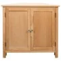Armario de esquina de madera maciza de roble 80x33,5x78 cm de vidaXL, Taquillas y armarios de almacenamiento - Ref: Foro24-24...