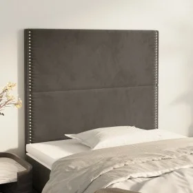Headboards 2 units of dark gray velvet 80x5x78/88 cm by , Headboards and footboards - Ref: Foro24-3116223, Price: 54,62 €, Di...