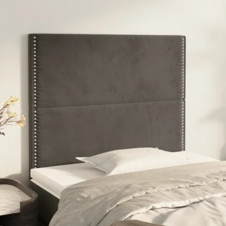 Headboards 2 units of dark gray velvet 80x5x78/88 cm by , Headboards and footboards - Ref: Foro24-3116223, Price: 54,62 €, Di...
