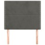 Cabeceros 2 unidades de terciopelo gris oscuro 80x5x78/88 cm de , Cabeceros y pies de cama - Ref: Foro24-3116223, Precio: 55,...