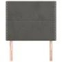 Headboards 2 units of dark gray velvet 80x5x78/88 cm by , Headboards and footboards - Ref: Foro24-3116223, Price: 54,62 €, Di...