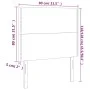 Headboards 2 units of dark gray velvet 80x5x78/88 cm by , Headboards and footboards - Ref: Foro24-3116223, Price: 54,62 €, Di...