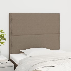 Cabeceros 2 unidades de tela gris taupe 90x5x78/88 cm de , Cabeceros y pies de cama - Ref: Foro24-3116178, Precio: 47,98 €, D...