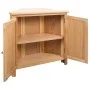 Armario de esquina de madera maciza de roble 80x33,5x78 cm de vidaXL, Taquillas y armarios de almacenamiento - Ref: Foro24-24...