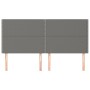 Cabeceros 4 unidades de tela gris oscuro 80x5x78/88 cm de , Cabeceros y pies de cama - Ref: Foro24-3116199, Precio: 94,38 €, ...