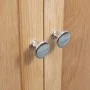 Armario de esquina de madera maciza de roble 80x33,5x78 cm de vidaXL, Taquillas y armarios de almacenamiento - Ref: Foro24-24...