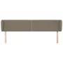 Kopfteil aus taupegrauem Stoff, 203 x 23 x 78/88 cm von , Kopf- und Fußteile - Ref: Foro24-3117030, Preis: 59,50 €, Rabatt: %