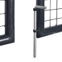 Puerta de malla de jardín acero galvanizado gris 289x200 cm de vidaXL, Puertas de jardín - Ref: Foro24-143367, Precio: 519,38...