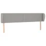 Light gray fabric headboard 183x23x78/88 cm by , Headboards and footboards - Ref: Foro24-3117018, Price: 62,79 €, Discount: %
