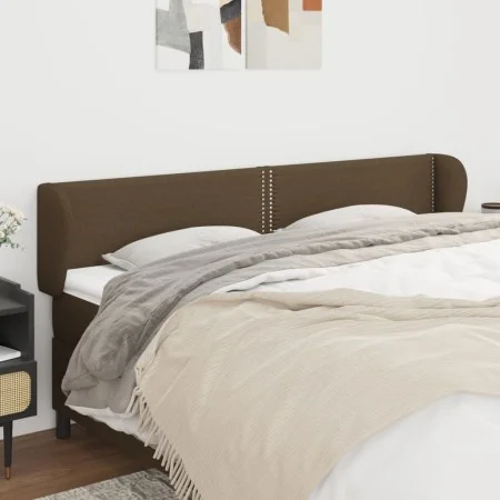 Dark gray fabric headboard 163x23x78/88 cm by , Headboards and footboards - Ref: Foro24-3117013, Price: 58,20 €, Discount: %
