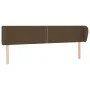Dark gray fabric headboard 163x23x78/88 cm by , Headboards and footboards - Ref: Foro24-3117013, Price: 58,20 €, Discount: %
