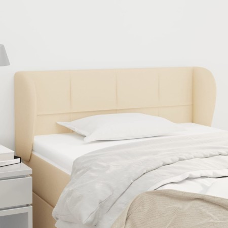 Cabecero de tela color crema 83x23x78/88 cm de , Cabeceros y pies de cama - Ref: Foro24-3117123, Precio: 57,45 €, Descuento: %