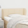 Cabecero de tela color crema 83x23x78/88 cm de , Cabeceros y pies de cama - Ref: Foro24-3117123, Precio: 57,45 €, Descuento: %