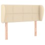 Cabecero de tela color crema 83x23x78/88 cm de , Cabeceros y pies de cama - Ref: Foro24-3117123, Precio: 57,45 €, Descuento: %