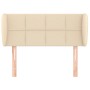 Cabecero de tela color crema 83x23x78/88 cm de , Cabeceros y pies de cama - Ref: Foro24-3117123, Precio: 57,45 €, Descuento: %