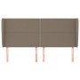 Cabecero con orejas de tela gris taupe 163x23x118/128 cm de , Cabeceros y pies de cama - Ref: Foro24-3117826, Precio: 117,52 ...