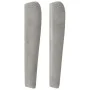 Kopfteil mit hellgrauen Samtohren 163x23x118/128 cm von , Kopf- und Fußteile - Ref: Foro24-3117870, Preis: 114,12 €, Rabatt: %