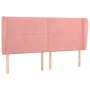 Headboard with pink velvet ears 203x23x118/128 cm by , Headboards and footboards - Ref: Foro24-3117887, Price: 115,36 €, Disc...