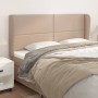 Cabecero con orejas cuero sintético capuchino 183x23x118/128 cm de , Cabeceros y pies de cama - Ref: Foro24-3117923, Precio: ...