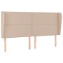 Cabecero con orejas cuero sintético capuchino 183x23x118/128 cm de , Cabeceros y pies de cama - Ref: Foro24-3117923, Precio: ...