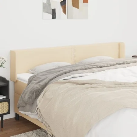 Cream fabric headboard 183x16x78/88 cm by , Headboards and footboards - Ref: Foro24-3118647, Price: 65,06 €, Discount: %