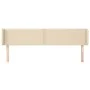Cream fabric headboard 183x16x78/88 cm by , Headboards and footboards - Ref: Foro24-3118647, Price: 65,06 €, Discount: %