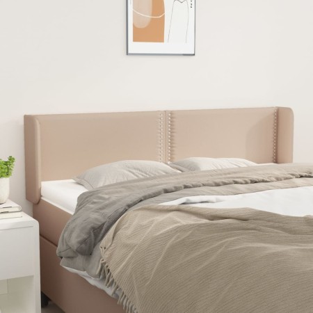 Cabecero de cuero sintético color capuchino 147x16x78/88 cm de , Cabeceros y pies de cama - Ref: Foro24-3118723, Precio: 56,4...