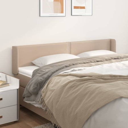 Cabecero de cuero sintético color capuchino 183x16x78/88 cm de , Cabeceros y pies de cama - Ref: Foro24-3118735, Precio: 69,9...