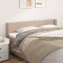 Cabecero de cuero sintético color capuchino 183x16x78/88 cm de , Cabeceros y pies de cama - Ref: Foro24-3118735, Precio: 69,9...