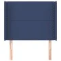 Kopfteil mit blauen Stoffohren 93x16x118/128 cm von , Kopf- und Fußteile - Ref: Foro24-3119428, Preis: 58,89 €, Rabatt: %