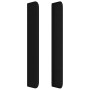 Cabecero con orejas de tela negro 183x16x118/128 cm de , Cabeceros y pies de cama - Ref: Foro24-3119456, Precio: 104,13 €, De...