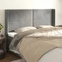 Headboard with light gray velvet ears 163x16x118/128 cm by , Headboards and footboards - Ref: Foro24-3119494, Price: 106,69 €...
