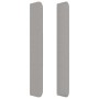 Cabecero con orejas de tela gris claro 183x16x118/128 cm de , Cabeceros y pies de cama - Ref: Foro24-3119454, Precio: 102,12 ...