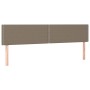 Cabecero con LED de tela gris taupe 200x5x78/88 cm de , Cabeceros y pies de cama - Ref: Foro24-3121498, Precio: 58,02 €, Desc...