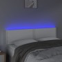 Cabecero con LED cuero sintético blanco 144x5x78/88 cm de , Cabeceros y pies de cama - Ref: Foro24-3121563, Precio: 63,78 €, ...