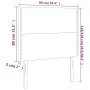 Kopfteil mit LED-Lichtern aus blauem Stoff, 90 x 5 x 118/128 cm von , Kopf- und Fußteile - Ref: Foro24-3122272, Preis: 54,41 ...