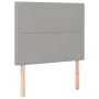 Headboard with LED lights light gray fabric 80x5x118/128 cm by , Headboards and footboards - Ref: Foro24-3122258, Price: 50,2...