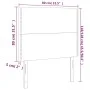 Headboard with LED lights light gray fabric 80x5x118/128 cm by , Headboards and footboards - Ref: Foro24-3122258, Price: 50,2...