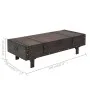 Mesita de centro de madera maciza estilo vintage 120x55x35 cm de vidaXL, Mesas de centro - Ref: Foro24-245802, Precio: 198,26...