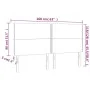 Kopfteil mit LED-Beleuchtung, dunkelblauer Samt, 160 x 5 x 118/128 cm von , Kopf- und Fußteile - Ref: Foro24-3122342, Preis: ...