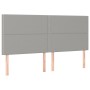 Cabecero con luces LED tela gris claro 180x5x118/128 cm de , Cabeceros y pies de cama - Ref: Foro24-3122298, Precio: 98,72 €,...
