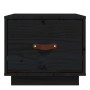 Mesita de noche madera maciza de pino negro 40x34x35 cm de vidaXL, Mesitas de noche - Ref: Foro24-818293, Precio: 42,35 €, De...