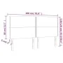 Headboard with LED lights taupe gray fabric 180x5x118/128 cm by , Headboards and footboards - Ref: Foro24-3122302, Price: 97,...