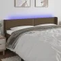 Dunkelbraunes Stoffkopfteil mit LED 163x16x78/88 cm von , Kopf- und Fußteile - Ref: Foro24-3123105, Preis: 61,08 €, Rabatt: %