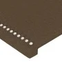 Dunkelbraunes Stoffkopfteil mit LED 163x16x78/88 cm von , Kopf- und Fußteile - Ref: Foro24-3123105, Preis: 61,08 €, Rabatt: %